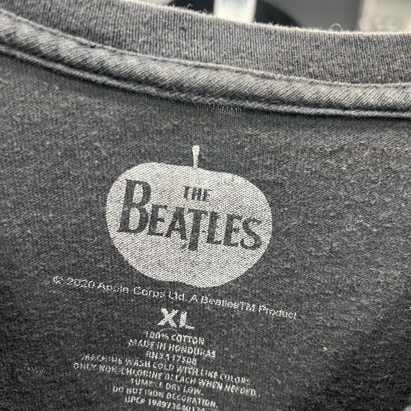 Vintage The Beatles Graphic Tee | Men’s XL Black Classic Rock Shirt | Pre-Washed - Picture 2 of 2